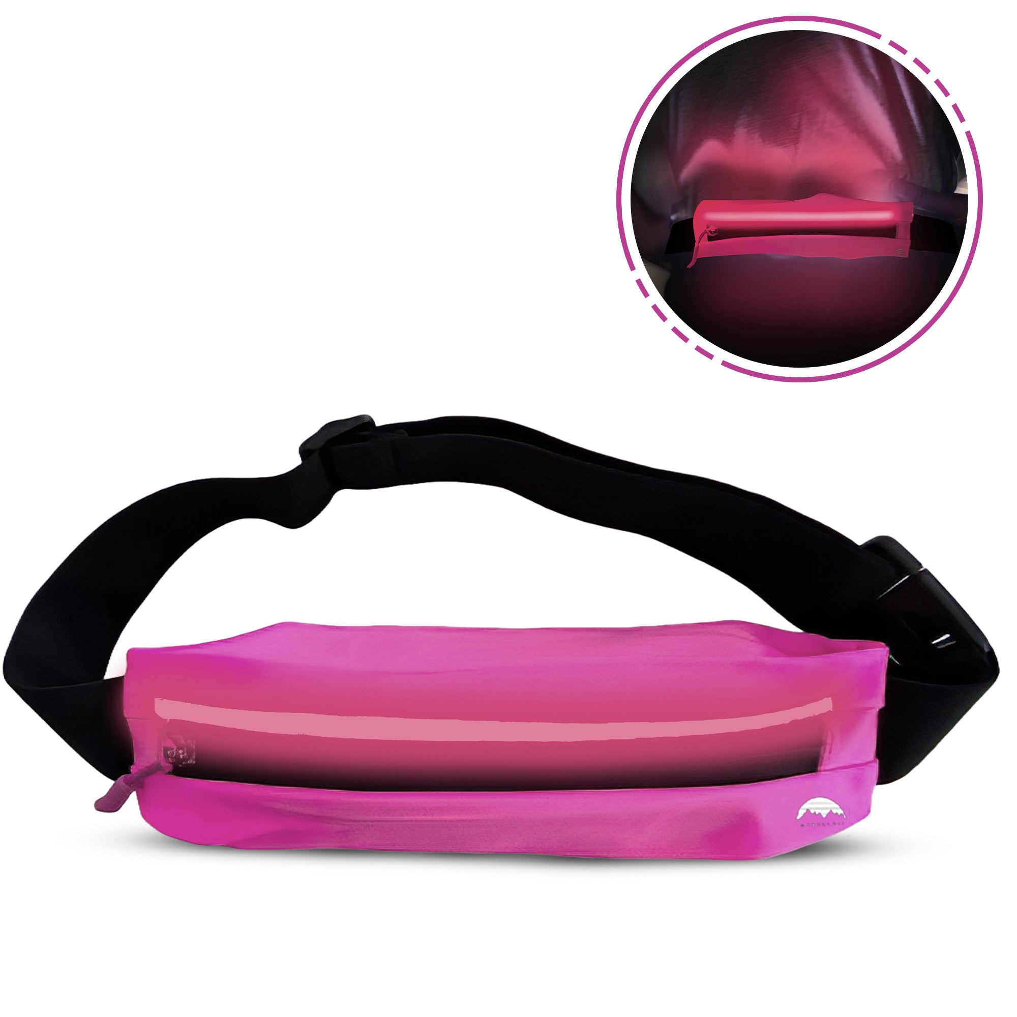 Light Pink LED Belt Bag