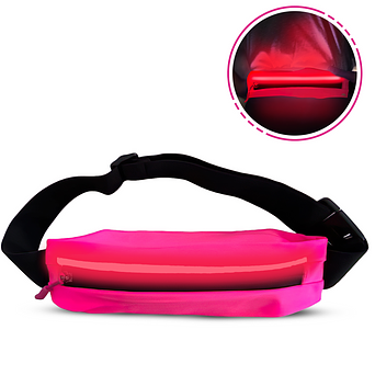 Hot Pink LED Belt Bag