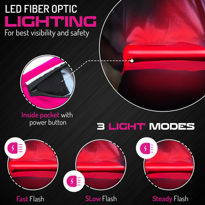 Hot Pink LED Belt Bag