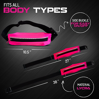 Hot Pink LED Belt Bag